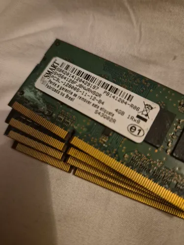 Conjunto 4 memórias ddr3 pc3 SODIMM (4x4gb - 16gb) SMART