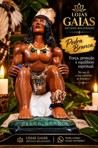 Imagem caboclo Pemba branca
