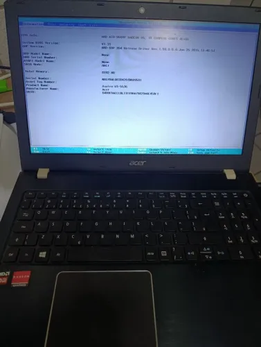Notebook Acer com placa de vídeo 8gb de ram e ssd