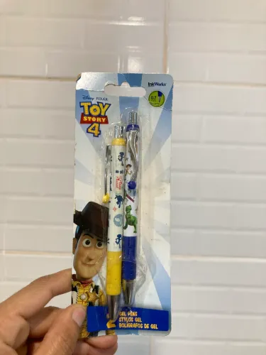Canetas Gel Toy Story 4 Disney Pixar - Kit com 2 Canetas - Importadas