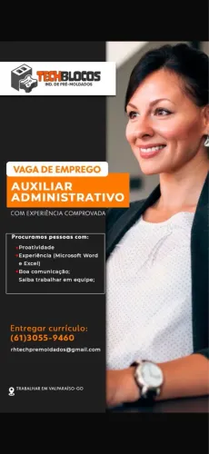 ?CONTRATAÇÃO IMEDIATA - AUXILIAR ADMINISTRATIVO?