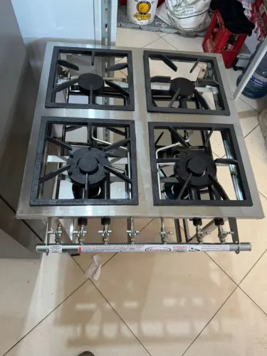 Fogão industrial inox alta e baixa pressão novos em 10x sem juros