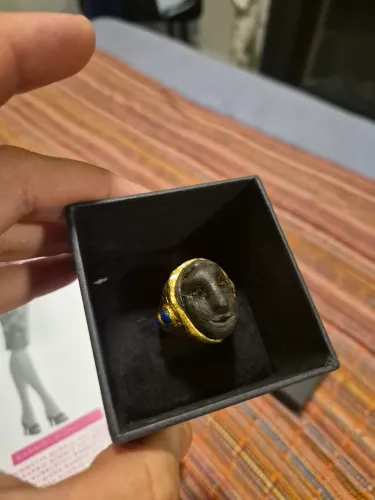 Anel de Prata e banho de ouro