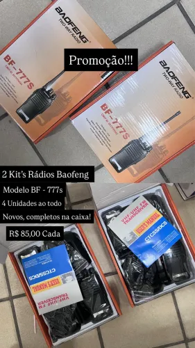 Kits Rádios Baofeng 777s R 85,00