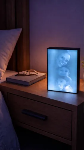  Luminária Personalizada com Foto 3D | Presente Dia das Mães | Abajur LED Personalizado 