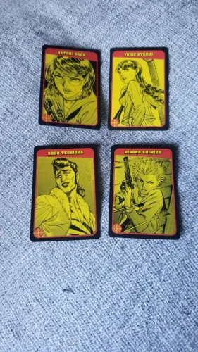 4 Cards do Mangá Battle Royale vol. 4 / Pipoca e Naquim - card colecionáveis / hq