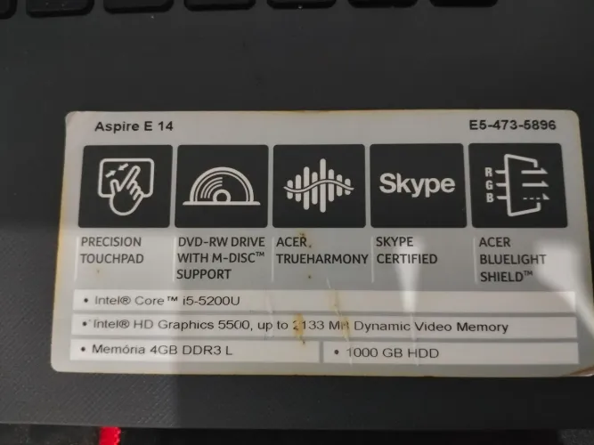 NOTEBOOK I5 5200U
