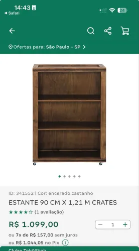 Estante Crates Tok&Stok 