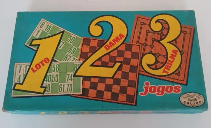 Jogo de Tabuleiro - 3 Jogos: Loto, Dama e Trilha (LER DESCRIÇÃO)