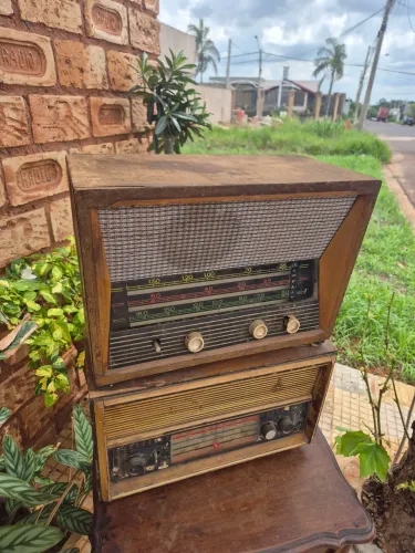 2 rádio antigo antigo