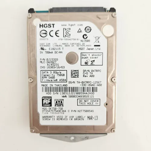 HD formatado 750GB