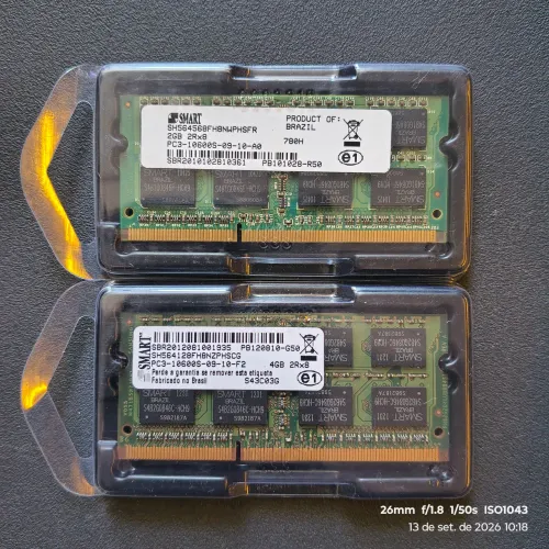 6GB RAM 1333MHz DDR3 SO-DIMM Kingston Smart