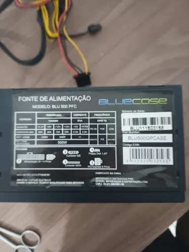 Fonte Bluecase Blue 500 PFC 500W para PC