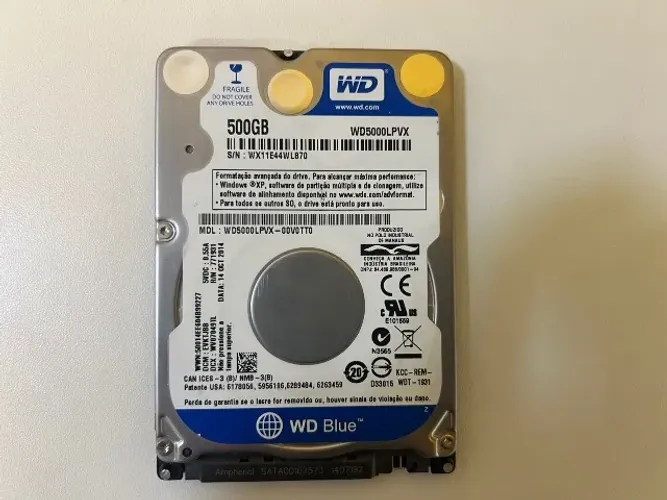 HD Portátil 500 Giga Western Digital