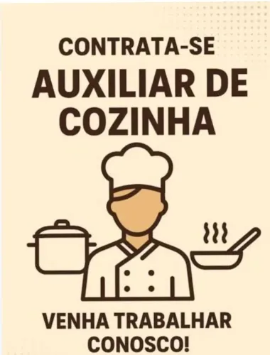 Vaga Auxiliar de Cozinha