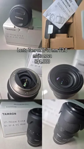 Lente zoom tamron 17-70 f2.8 novissima