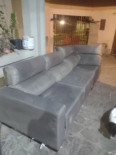 Sofá 6 Lugares Retrátil e Reclinável da Líder Interiores