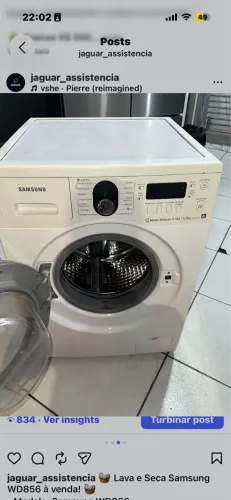 Lava e seca Samsung