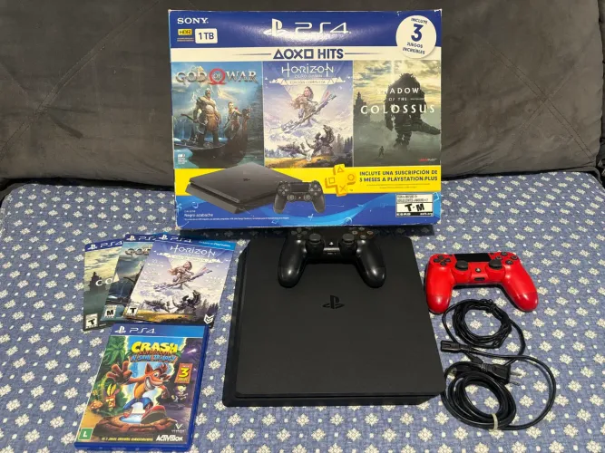 PS4 Slim 1TB - Completo