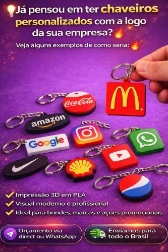 Chaveiros personalizados
