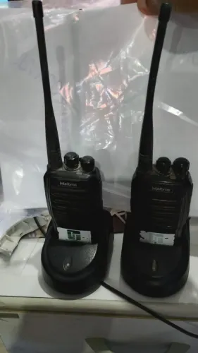 2 Unidaess (par)Radio Comunicador Intelbras Rpa 6001 UHF Preto