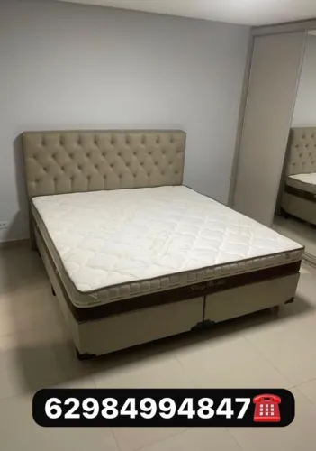 Queen colchão e base (novo) 