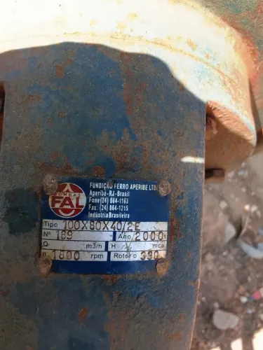 Bomba de irrigação