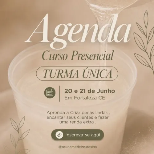 Curso presencial artesanato em resina 