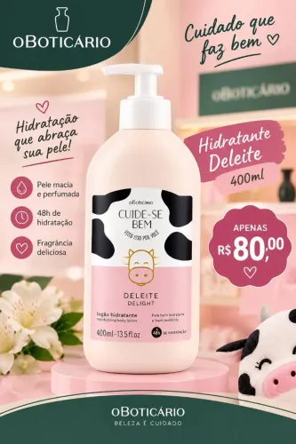 Hidratante deleite oboticario