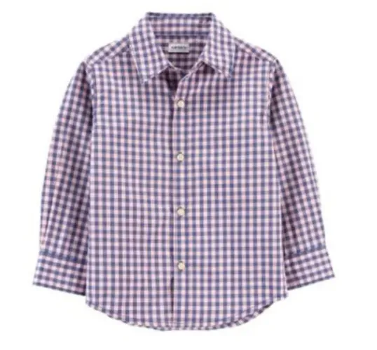 Camisa Carter's xadrez tamanho 12 meses importada (Nova)