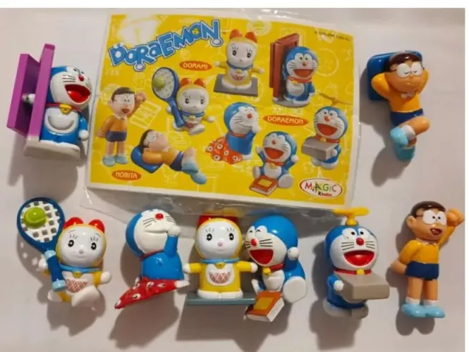 kinder ovo coleção completa Doraemom