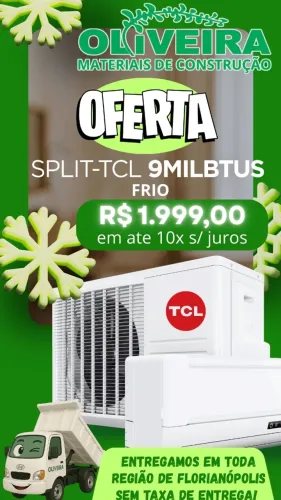 Ar condicionado 9mil BTUS TCL