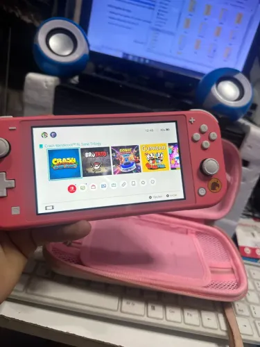 NINTENDO SWITCH LITE CARTÃO 64gb 11 JOGOS INSTALADOS