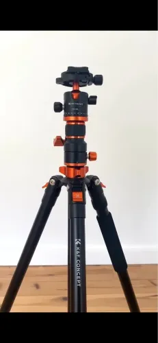 Tripé Profissional K&F Concept TM2324 - Alumínio, Leve e Compacto