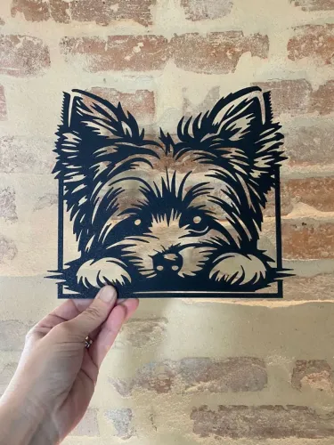 Quadro de parede Pet gato e cachorro