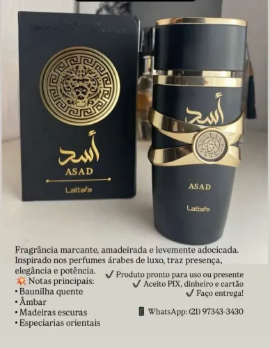 Perfume árabe asad lattafa