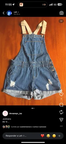 Macaquinho jeans