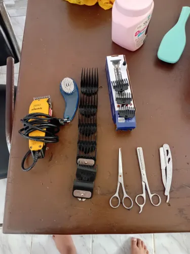 Kit de barbeiro máquina