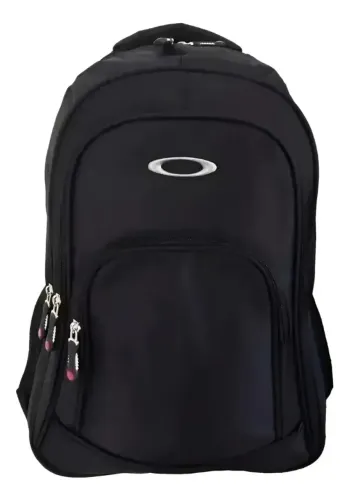 Mochila Oakley Barata Nova Original Notebook Trabalho Escola Preto Liso Leisite