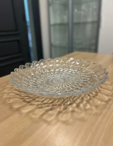 Lindo Centro de Mesa da Copa & Cia em Vidro Transparente