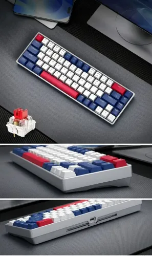 Teclado Mecânico Gamer UltraMax ULT-H68 Compacto 60% RGB