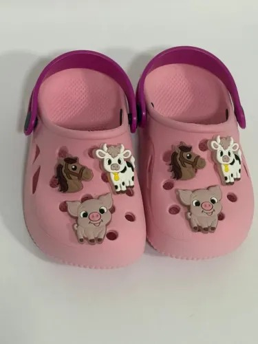 Babuche Infantil Fazendinha Sandália Chinelo Menina/Menino Antiderrapante Macio Leve