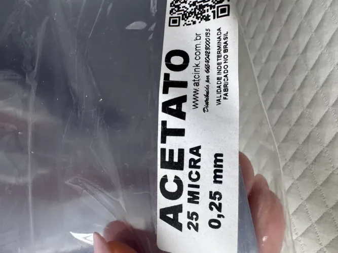 Folhas de Acetato