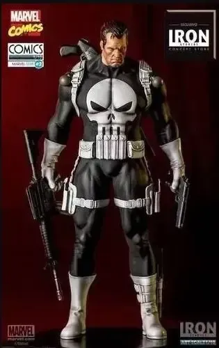 (Exclusiva) Justiceiro / Punisher 1/10 - Marvel Comics - Iron Studios (rifle extra)