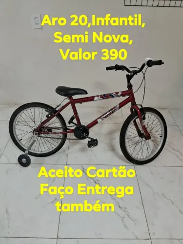 Bicicleta Infantil Aro 20, Faço Entrg