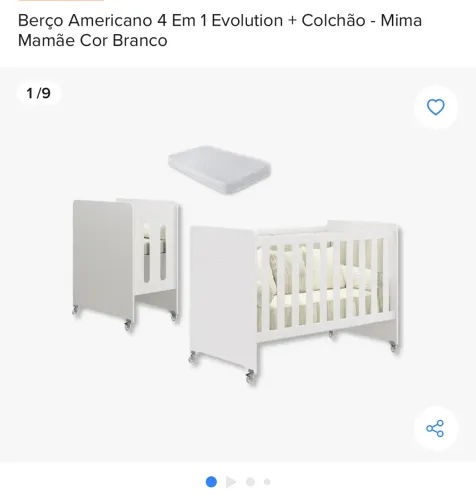 Berço americano 4 em 1 