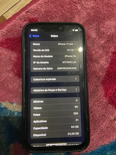 IPHONE XR NA CARCAÇA DO 17 pro max