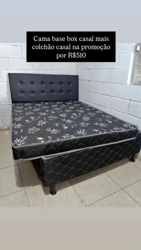 Base box casal mais colchão casal 10cm