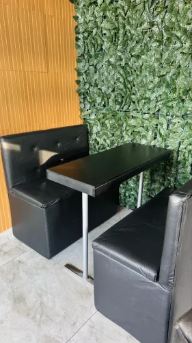 4 Conjuntos de mesa e sofá para lanchonete sofá booth 