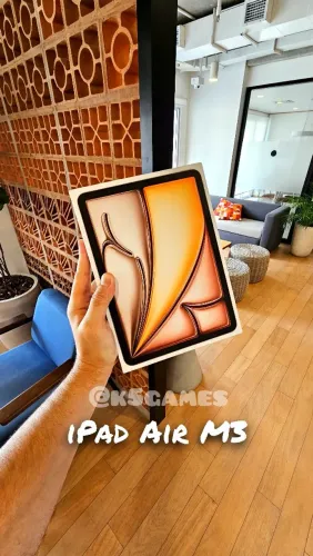 iPad Air M3 13 128GB Starlight - Lacrado - COMPRE COM SEGURANÇA ABC SP